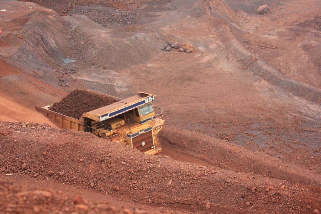 MINING IRON ORE